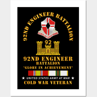 92nd Engineer  Bn w COLD SVC Posters and Art